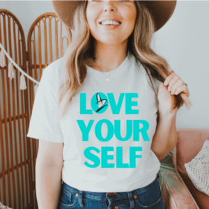 Tshirt White Short Sleeve - Love Your Self
